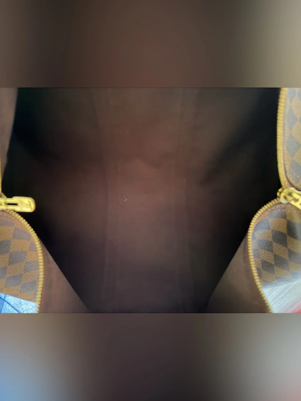 Louis Vuitton Damier Ebene Canvas Keepall 50 Travel Duffel